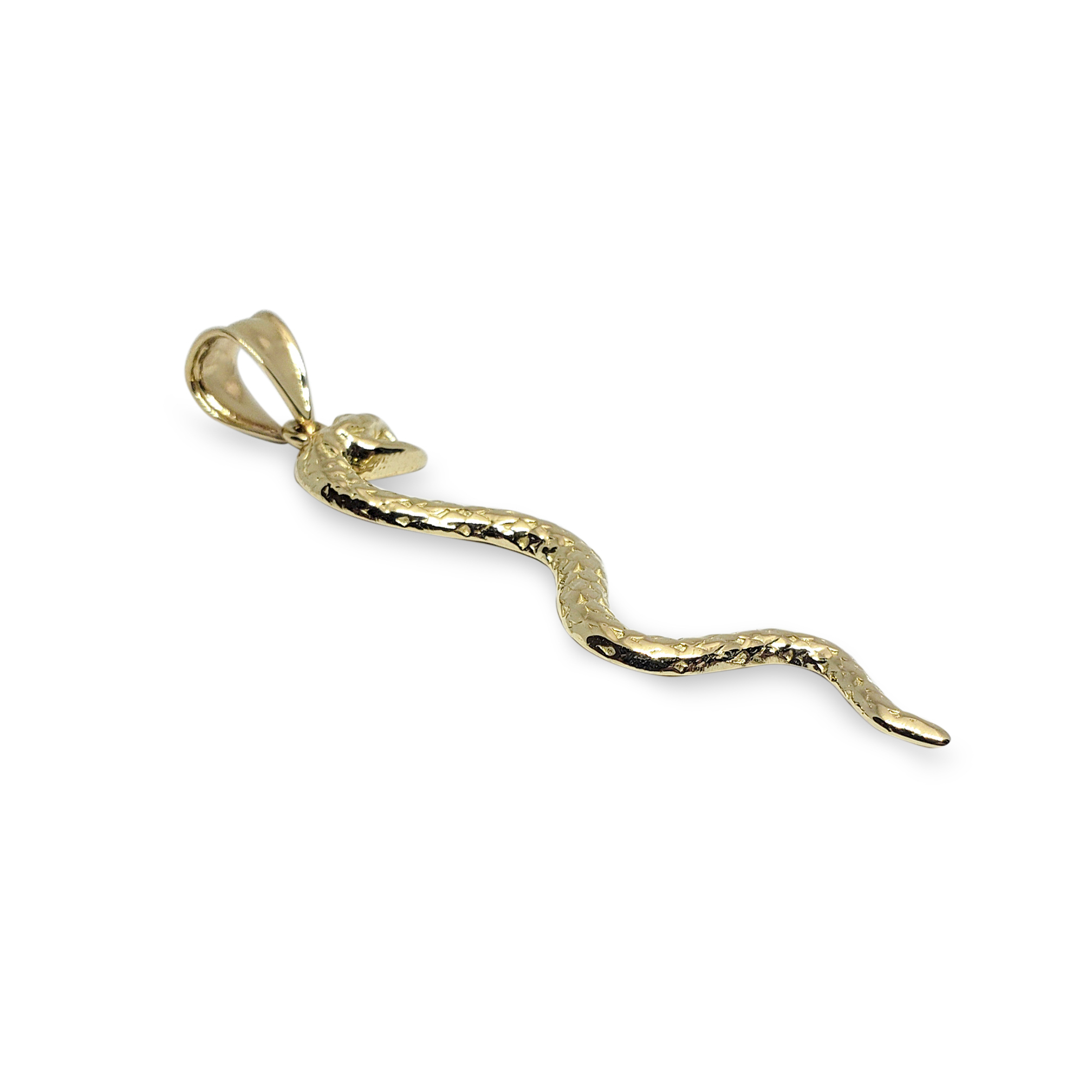 Solid 18K Yellow White or Rose Gold Fish Hook Pendant, 1 1/16 Long, 1.7  Grams, Hawaiian 