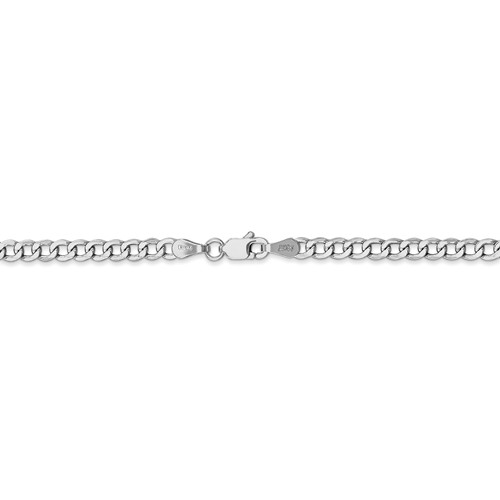 14K White Neckalce 2.35MM 20 INCH Long 14k White Gold 2.35mm Semi-solid 3-Wire Wheat Chain