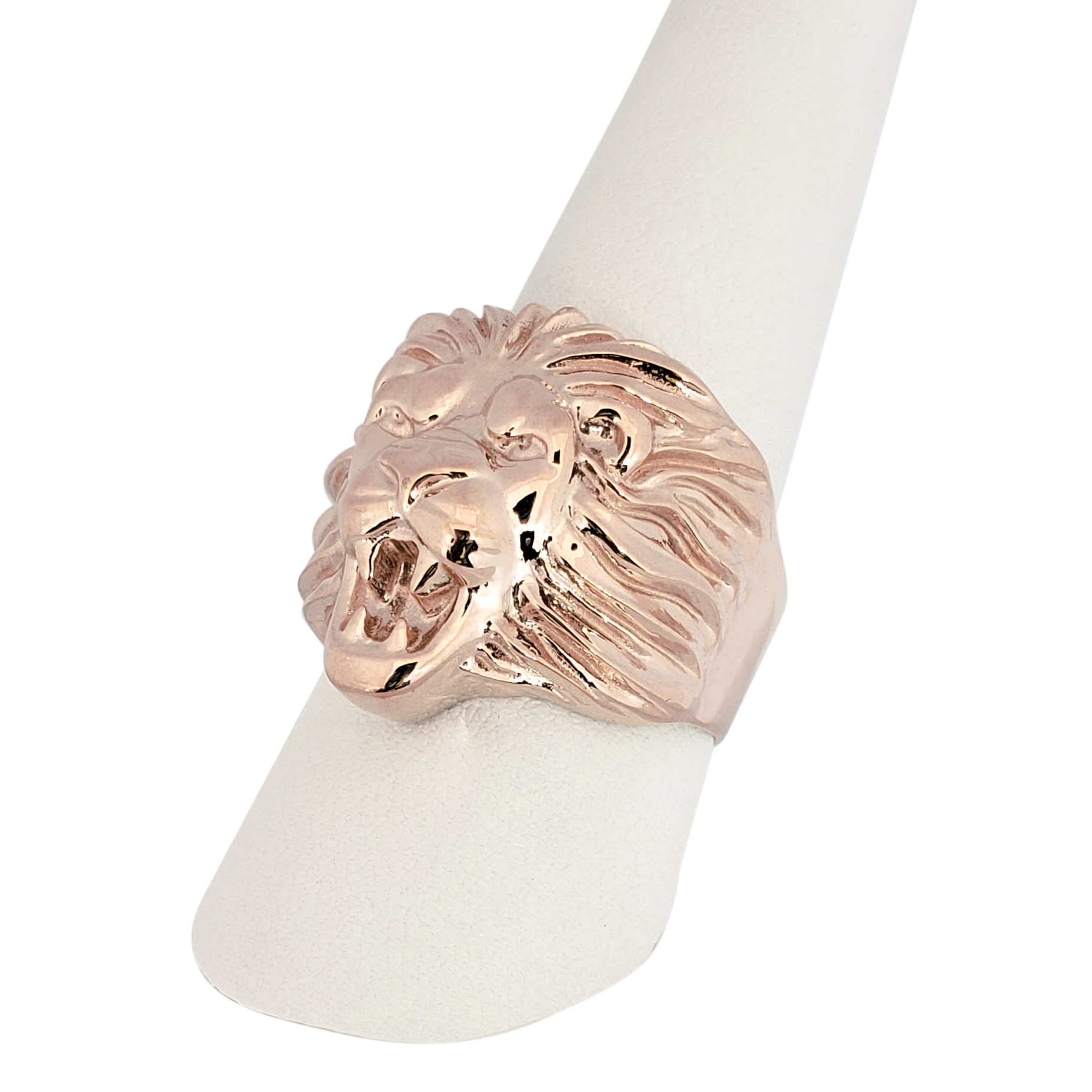 Rose gold sale lion ring