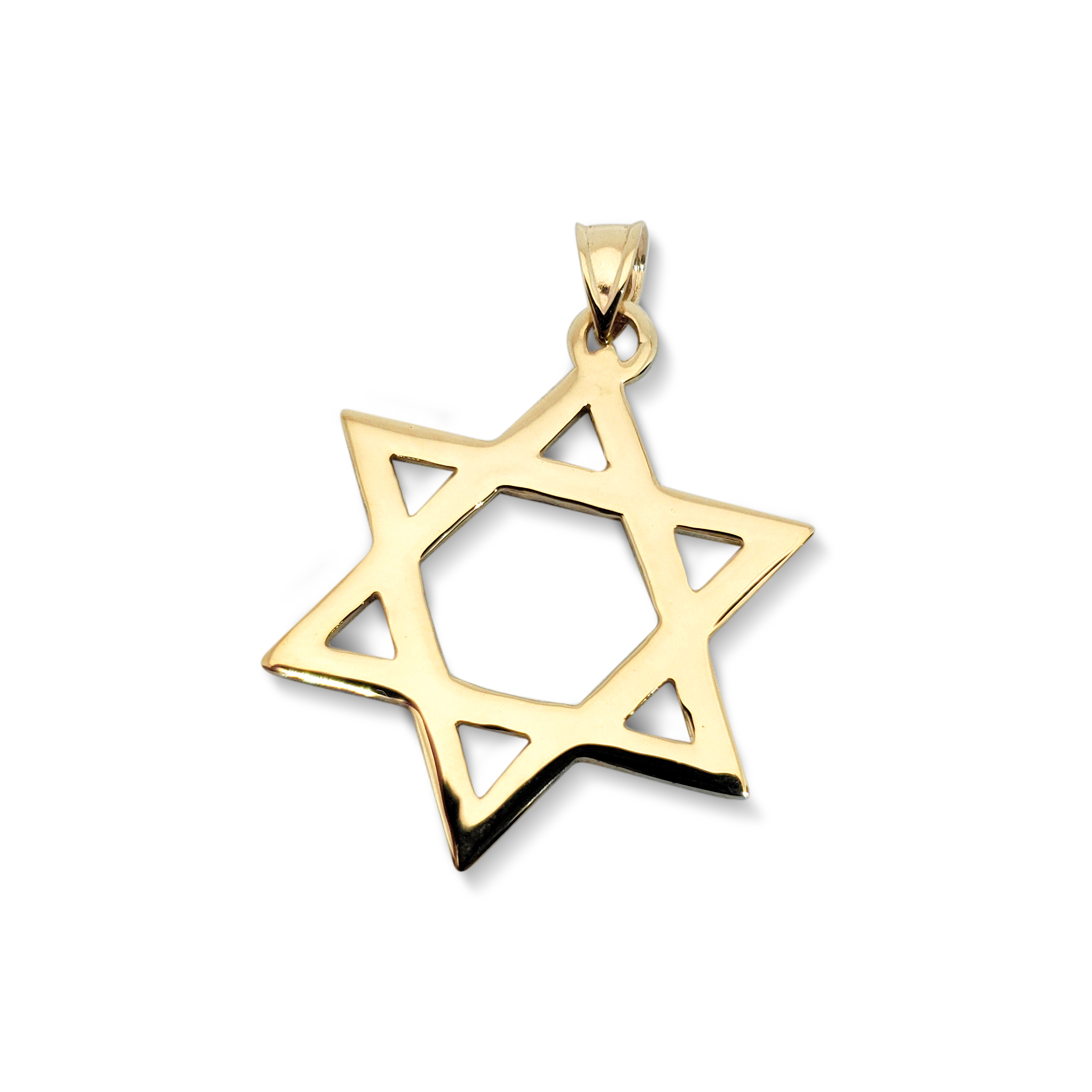 Handmade solid 18k Gold Star of David pendant 3.7 Grams | Jahda