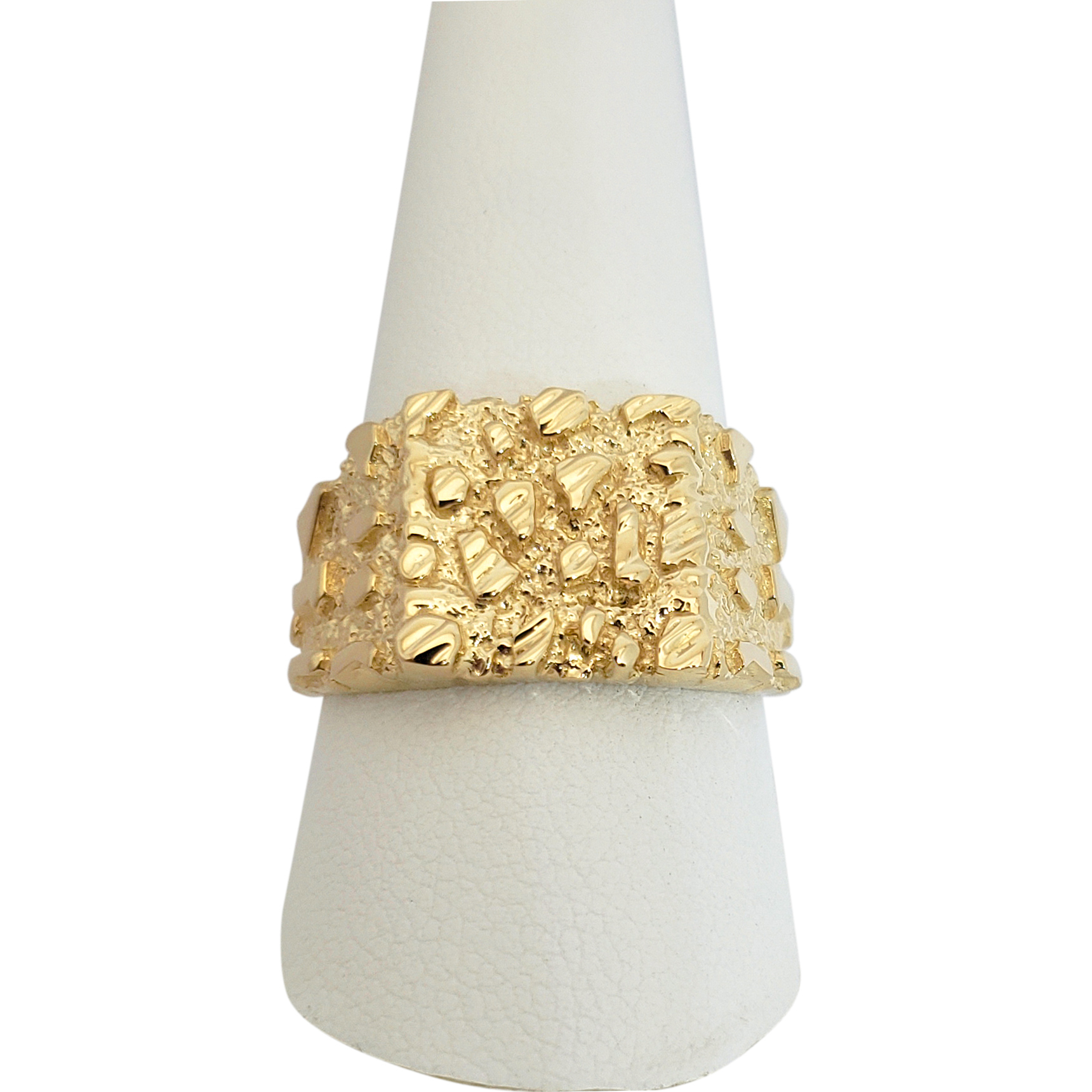 Gold nugget outlet ring 18k