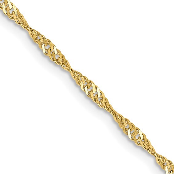 Yellow Gold Rope Twist Bracelet with Spring Ring Clasp