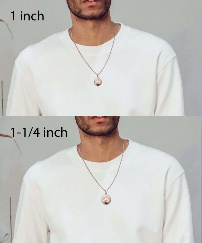 Real 18K Rose Gold Globe Pendant, Gold World Pendant Earth Jahda