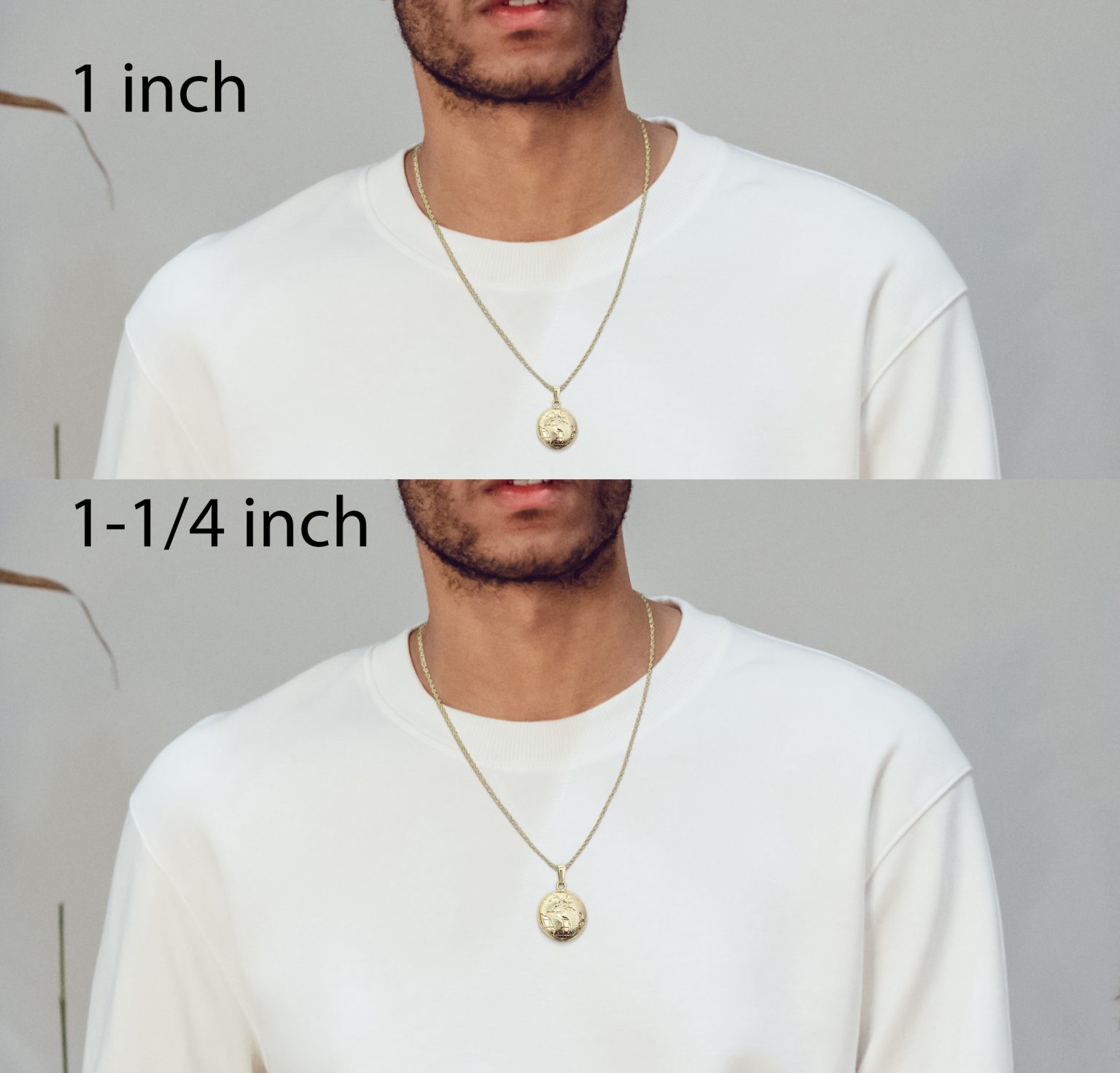 Real 18K Yellow Gold Globe Pendant, Gold World Pendant Earth Jahda