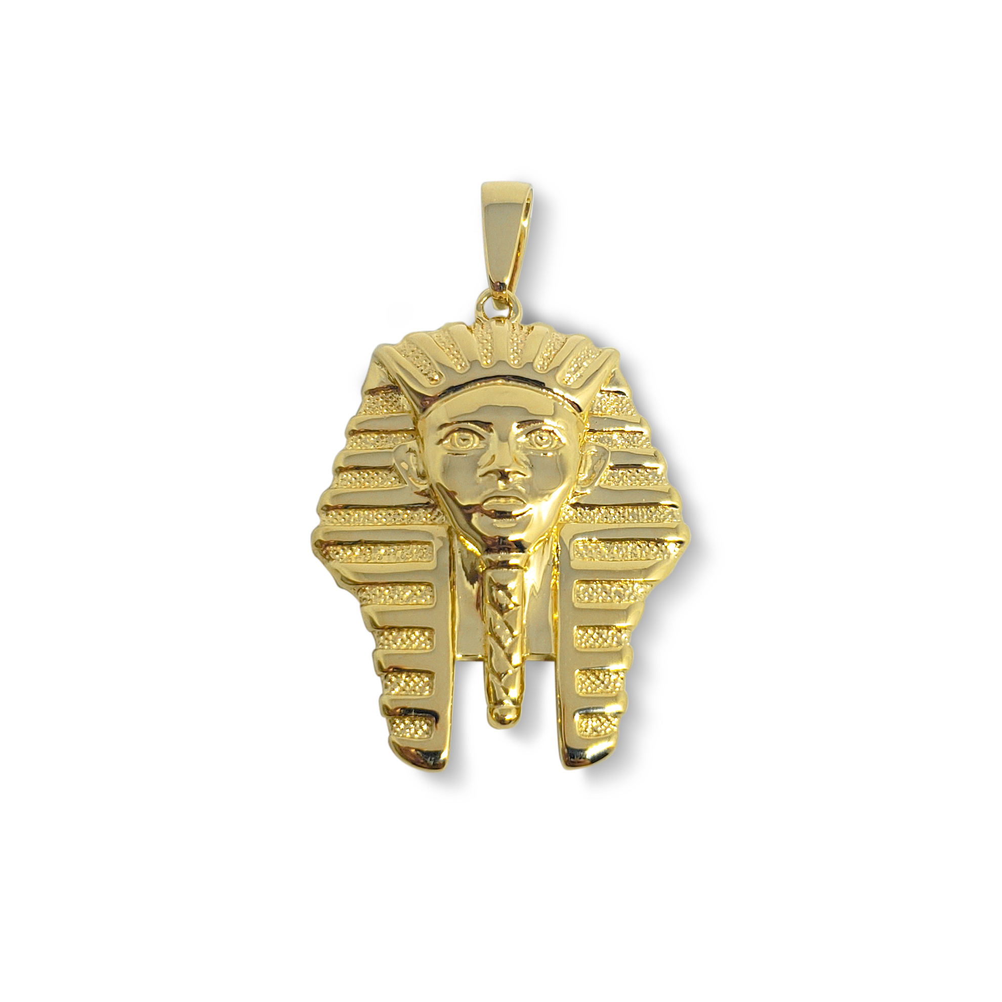 Solid 18K Yellow White or Rose Gold King Tut Pendant Gold King Tut Jewelry, 8.2 Grams