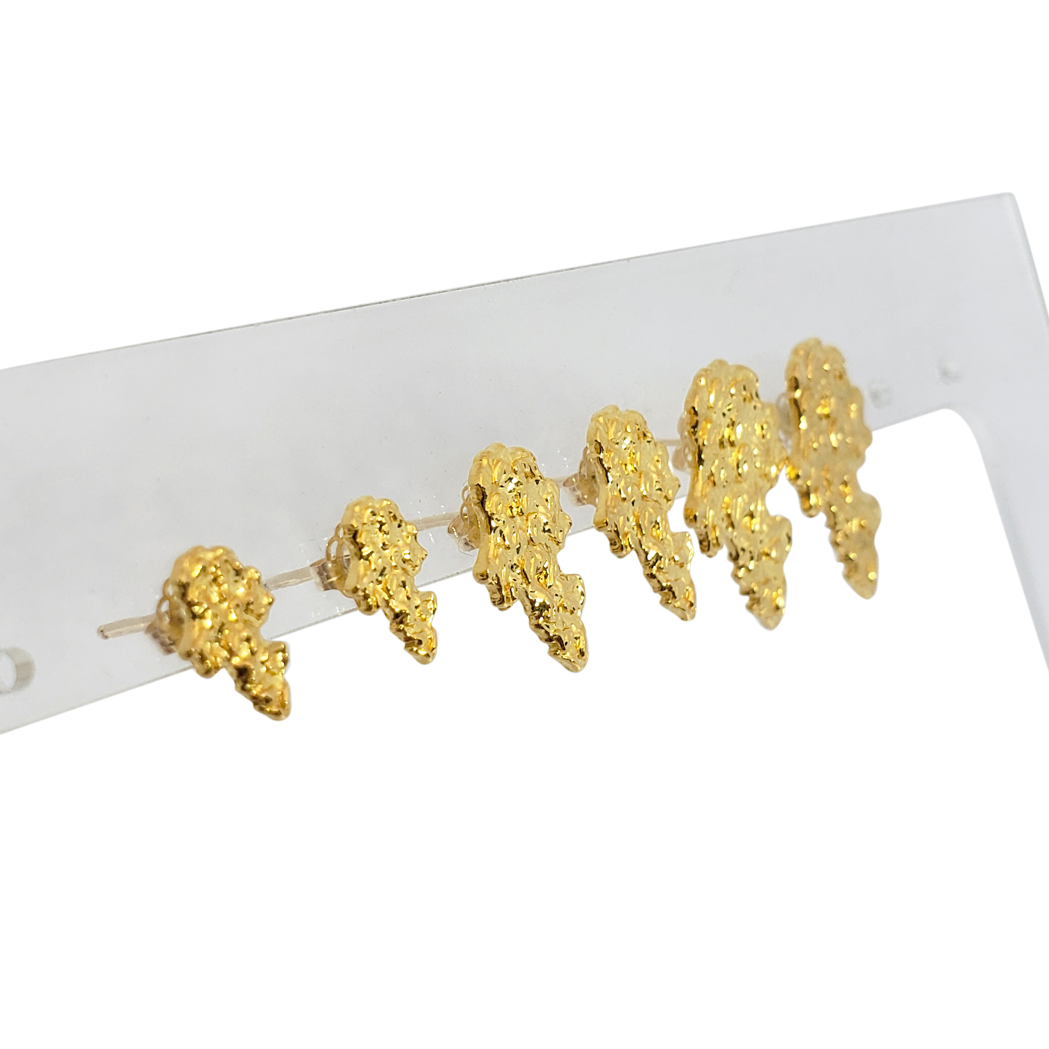 24k shop nugget earrings