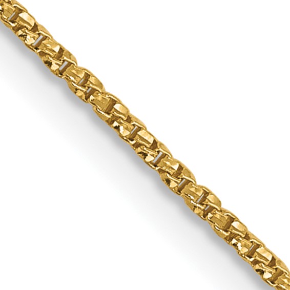Solid 14K Yellow Gold 18 Twisted Box Chain, 0.9mm, 1.89 Grams - Jahda  Jewelry Company Custom Gold Rings, Necklaces, Bracelets & Earrings -  Sacramento, California
