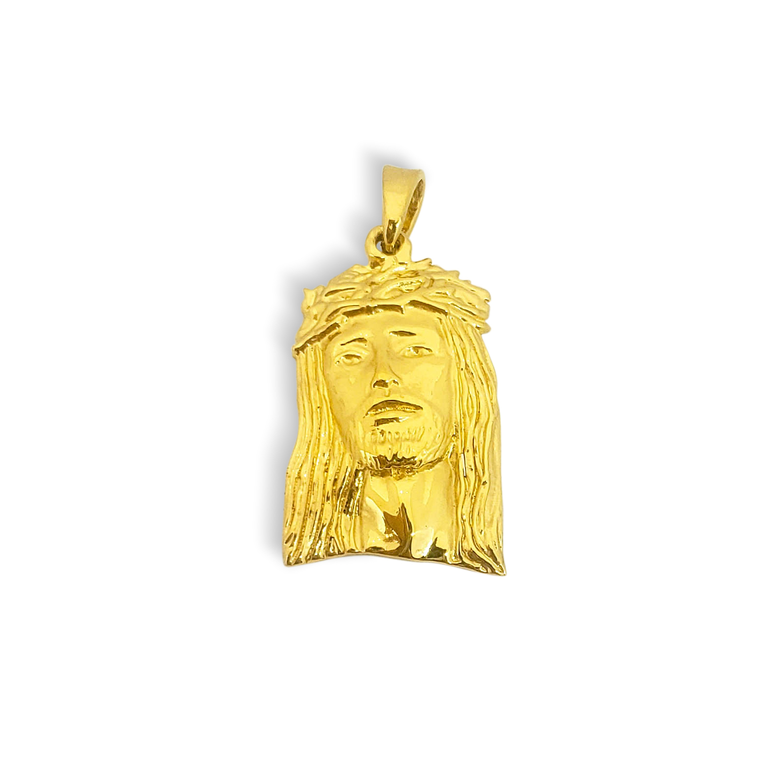 24k gold micro jesus piece