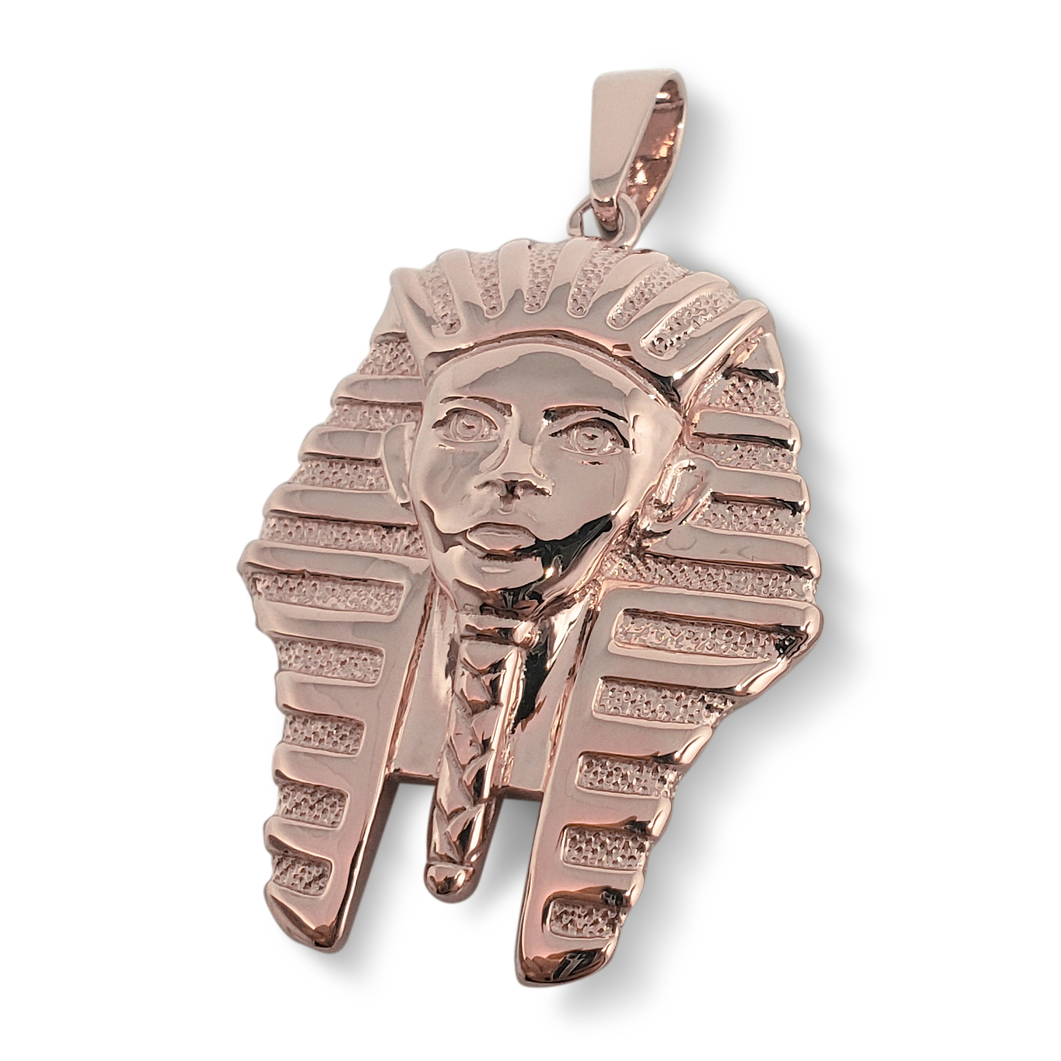 Solid 10K Rose Gold King Tut Pendant Gold King Tut Jewelry, 6.8 grams