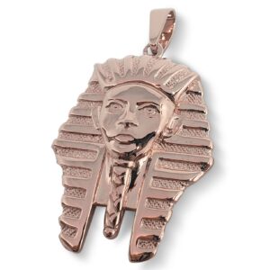Solid 18K Rose Gold King Tut Pendant Gold King Tut Jewelry Gold Pharaoh Pendant