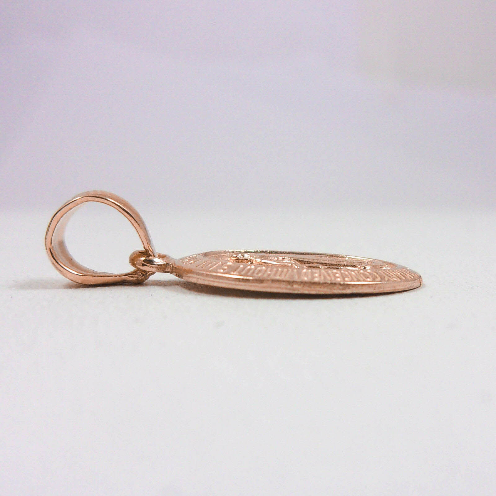14K Gold Miraculous Medal Necklace 