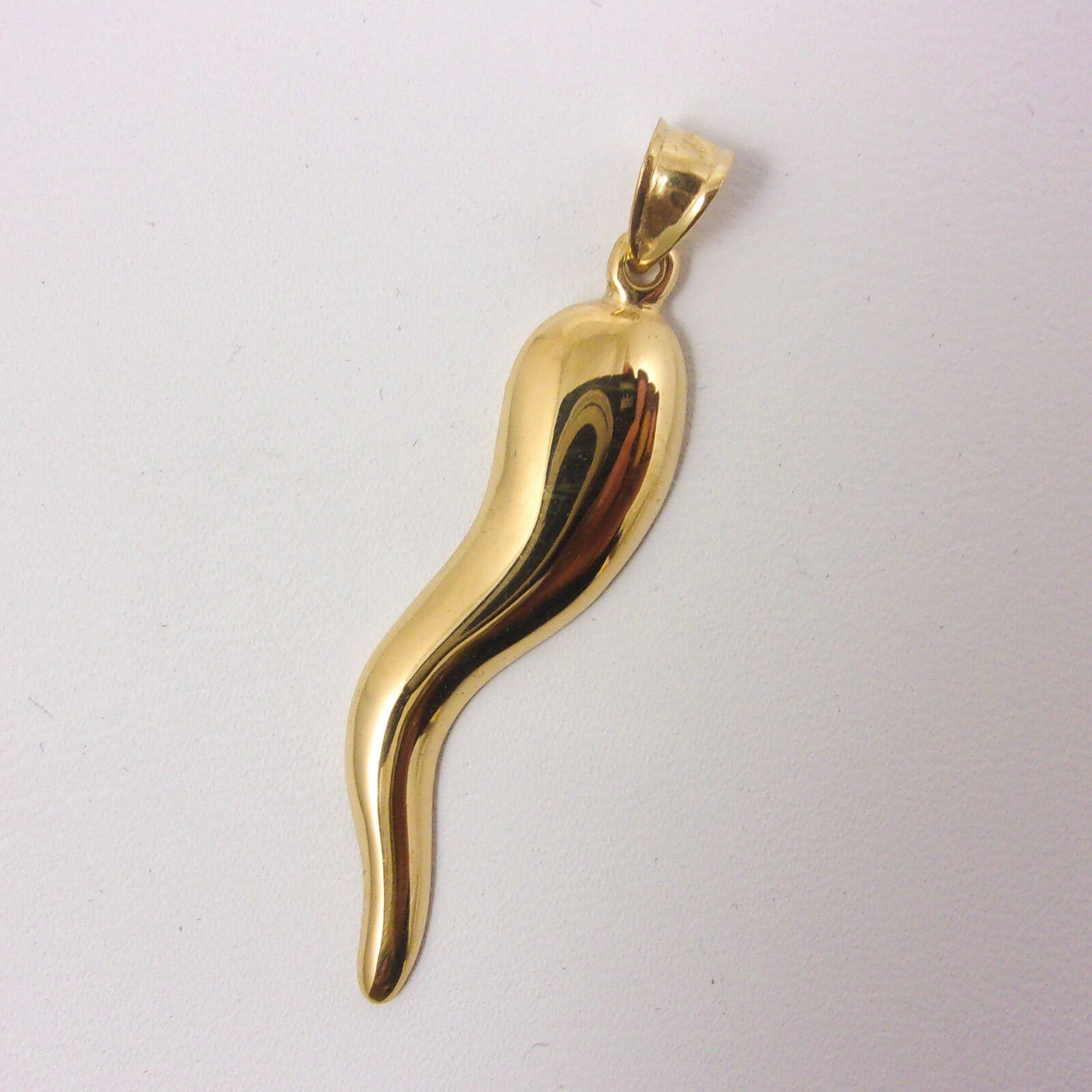 Mens Gold Italian Horn Pendant Shop, 58 